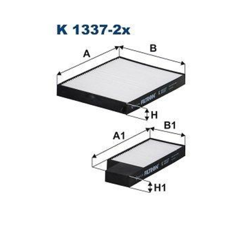 Bild von Filtrón Innenraumfilter K 1337-2x – Partikelfilter für KIA und HYUNDAI