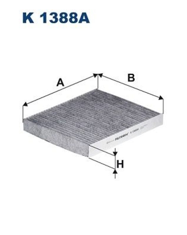 Bild von FILTRON K 1388A Innenraumfilter Filter, Innenraumluft, Pollenfilter, Mikrofilter Aktivkohlefilter 252,5 220 30 VOLKSWAGEN: Polo VI, T-Cross, Taigo