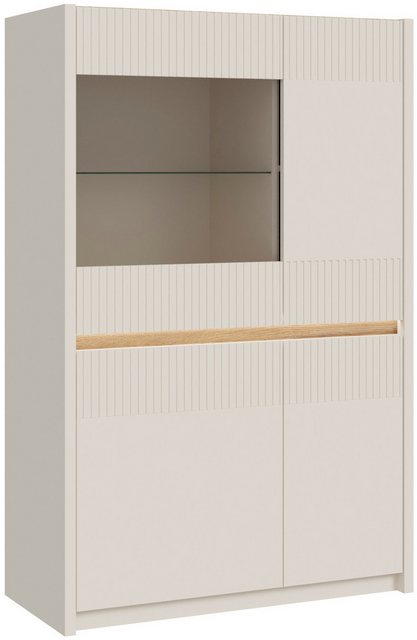 Bild von FORTE Vitrine Highboard, Beleuchtung, SoftClose