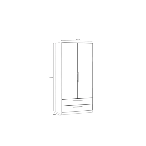 Bild von FORTE Möbel Cadixo Kleiderschrank 100