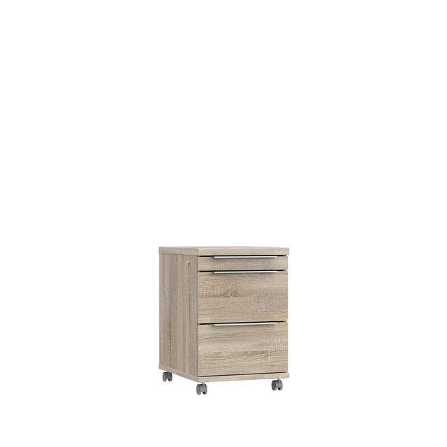 Bild von FORTE Rollcontainer in Sonoma Eiche - 42,3x61,4x53cm (BxHxT)