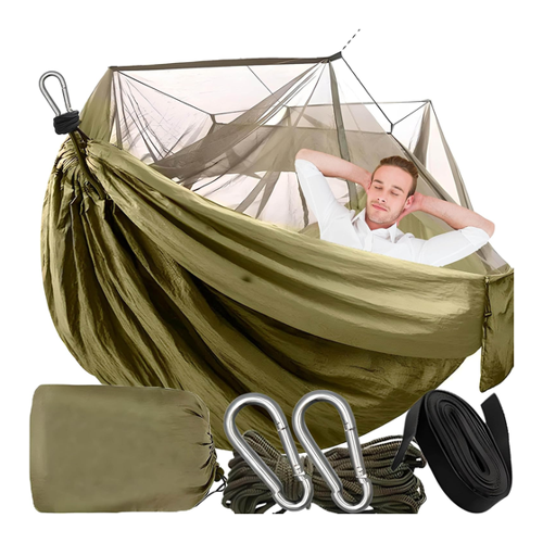 Bild von Retoo Camping Hängematte Outdoor mit Moskitonetz