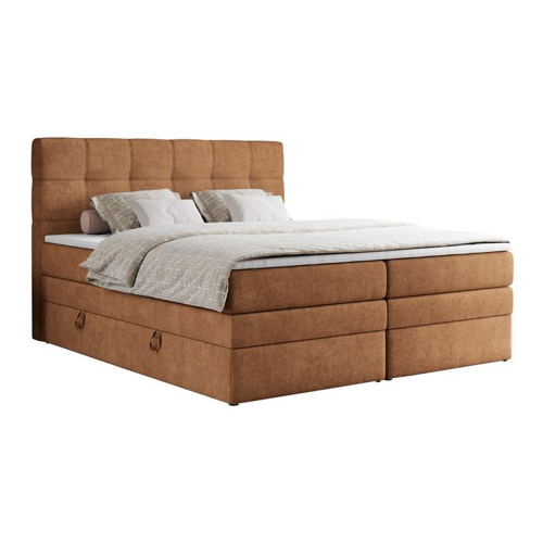Bild von Luxus und Stauraum vereint: Das MKS MEBLE Boxspringbett 200x200