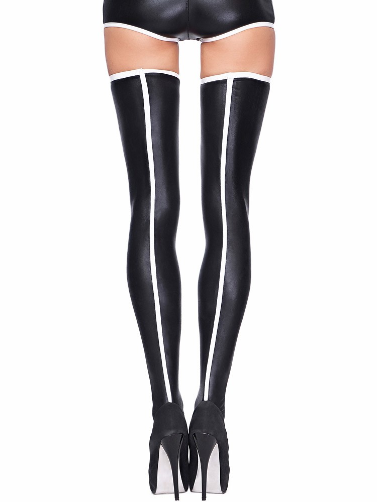 Bild von 7Heaven Halterlose Strümpfe Straps-Strümpfe MITU Halterlose Wetlook-Strümpfe