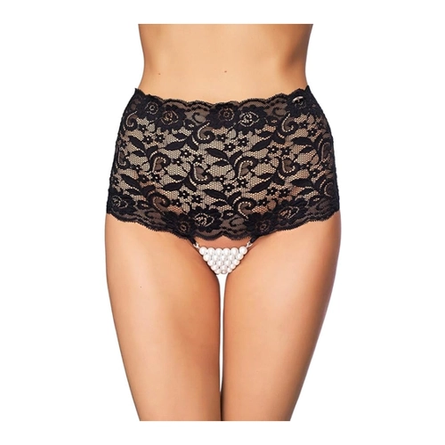 Bild von 7-Heaven Perlen-Miederslip: Natal, schwarz (L)