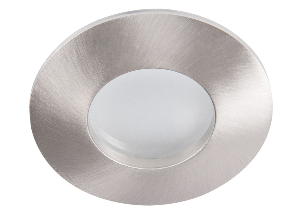 Bild von Kanlux Einbaustrahler QULES chrom matt rund f?r Feuchtr?ume IP44, mattes Frontglas