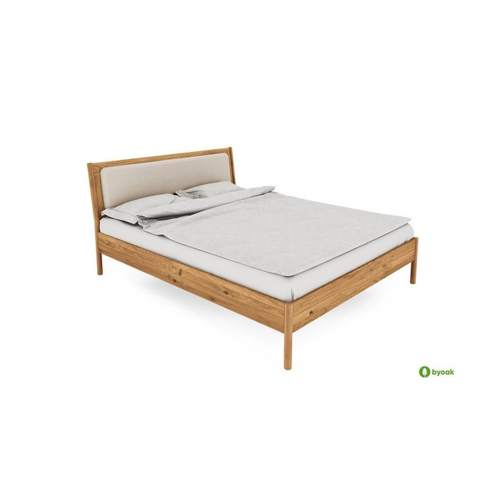 Bild von byoak Bett POLA mit Polsterkopfteil - Naturgeölt