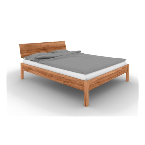 Bild von byoak Bett VENTO A-3 160 x 220 aus Massivholz, mit Holzkopfteil, Naturgeölt