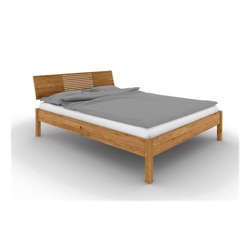 Bild von byoak Bett VENTO A-5 90 x 190 aus Massivholz, mit Holzkopfteil, Naturgeölt