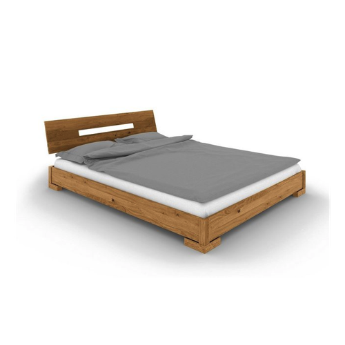 Bild von byoak Bett VENTO E-6 120 x 200 aus Massivholz, mit Holzkopfteil, Naturgeölt