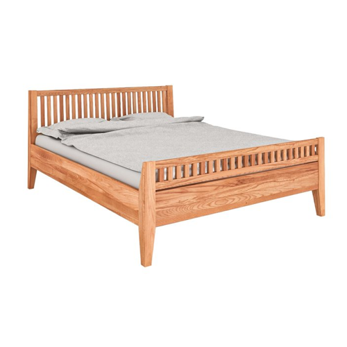 Bild von byoak Bett ODYS 120 x 200 aus Massivholz, mit Holzkopfteil, Naturgeölt