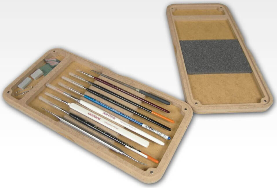Bild von Pinsel Box (Brush Box) Halter für 9 Pinsel HobbyZone HZ-BB1 Schatulle Etui