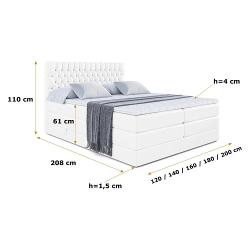 Bild von ALTDECOR Boxspringbett SERENE KING im Test