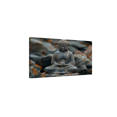 Bild von Künstlerischer Kunstdruck Buddha #04 auf hochwertigem Canvas