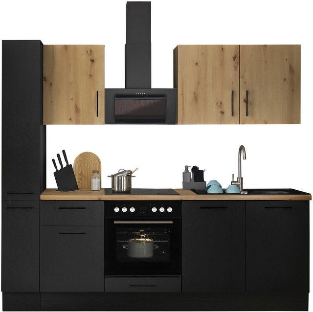 Bild von BASIC by Balculina Küchenzeile "Turin", Breite 240 cm, wahlweise mit E-Geräten