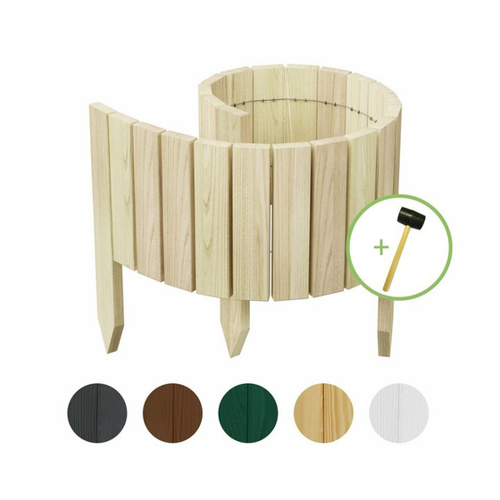 Bild von be4nature Beetbegrenzung Rollborder – Flexibler Holzzaun aus Kiefernholz