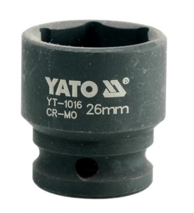 Bild von Yato, Steckschlüssel + Stecknuss, NASADKA UDAROWA SZEŚCIOKĄTNA 1/2" KRÓTKA 26mm (1/2")
