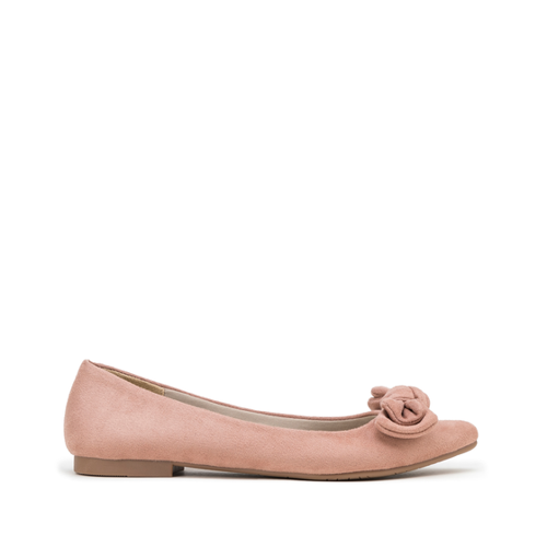 Bild von Wittchen Ballerinas Aus Öko-Wildleder Mit Schleife In Gedämpftem Rosa
