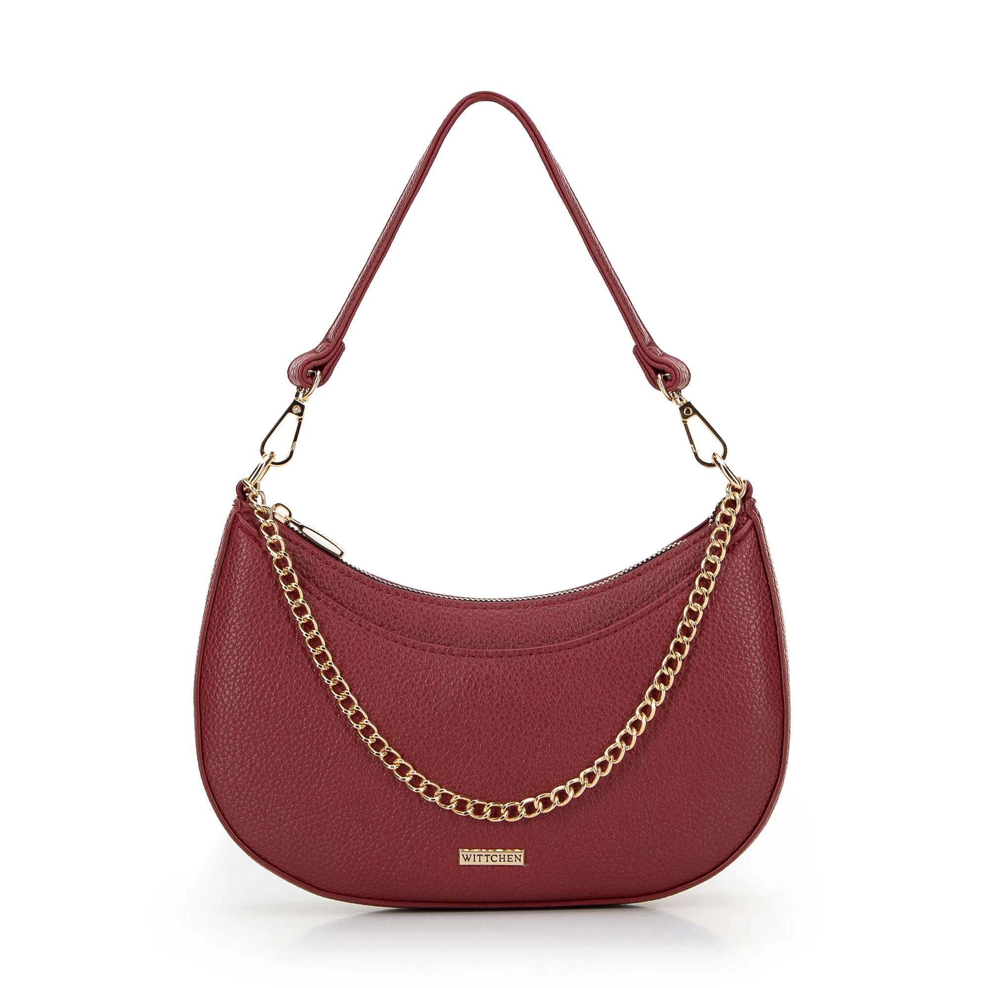 Bild von Wittchen Damen Baguette Tasche Mit Kette Dunkelrot Young Kunstleder