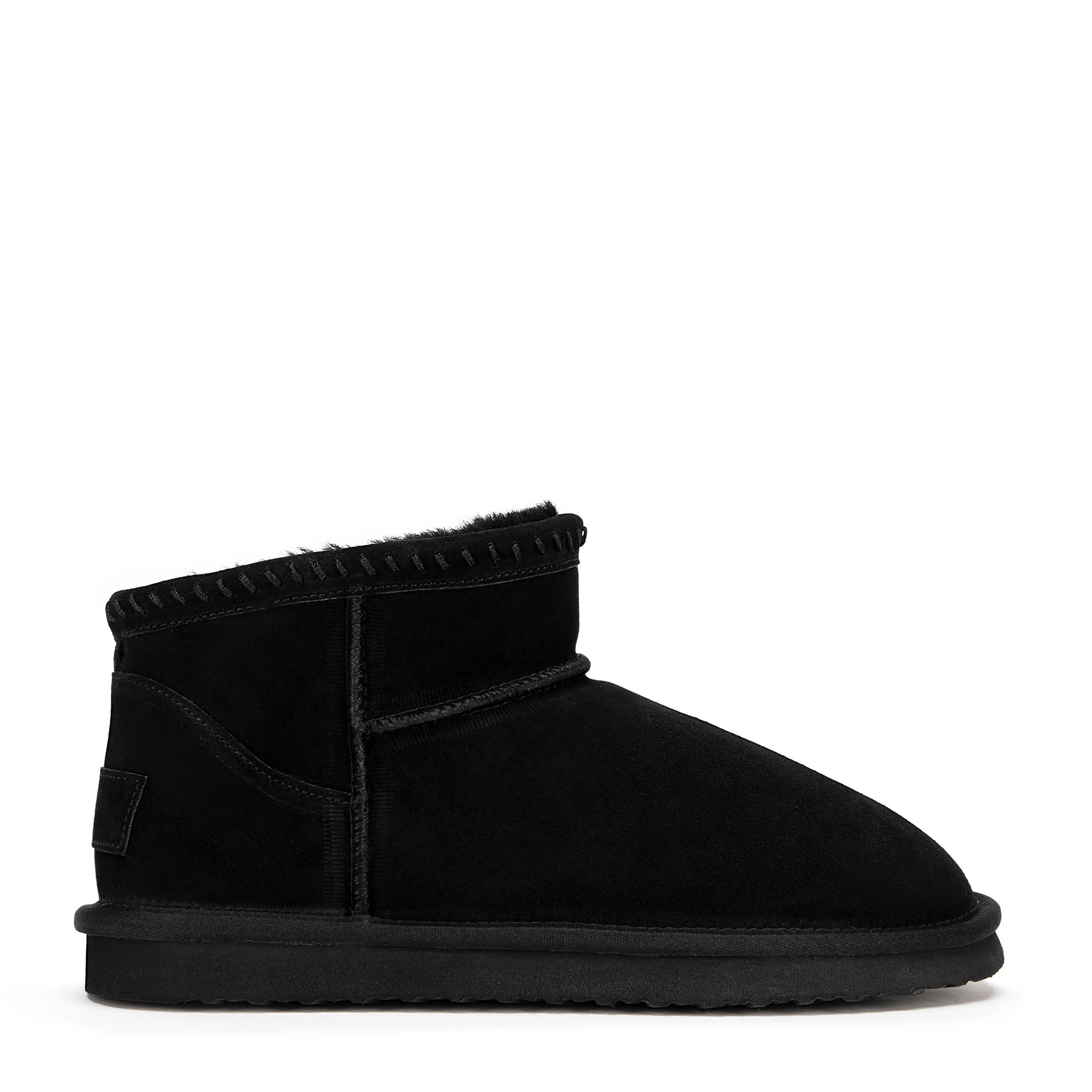 Bild von Wittchen Damenstiefeletten Aus Wildleder Mit Wollfutter Schwarz Obuwie Wildleder
