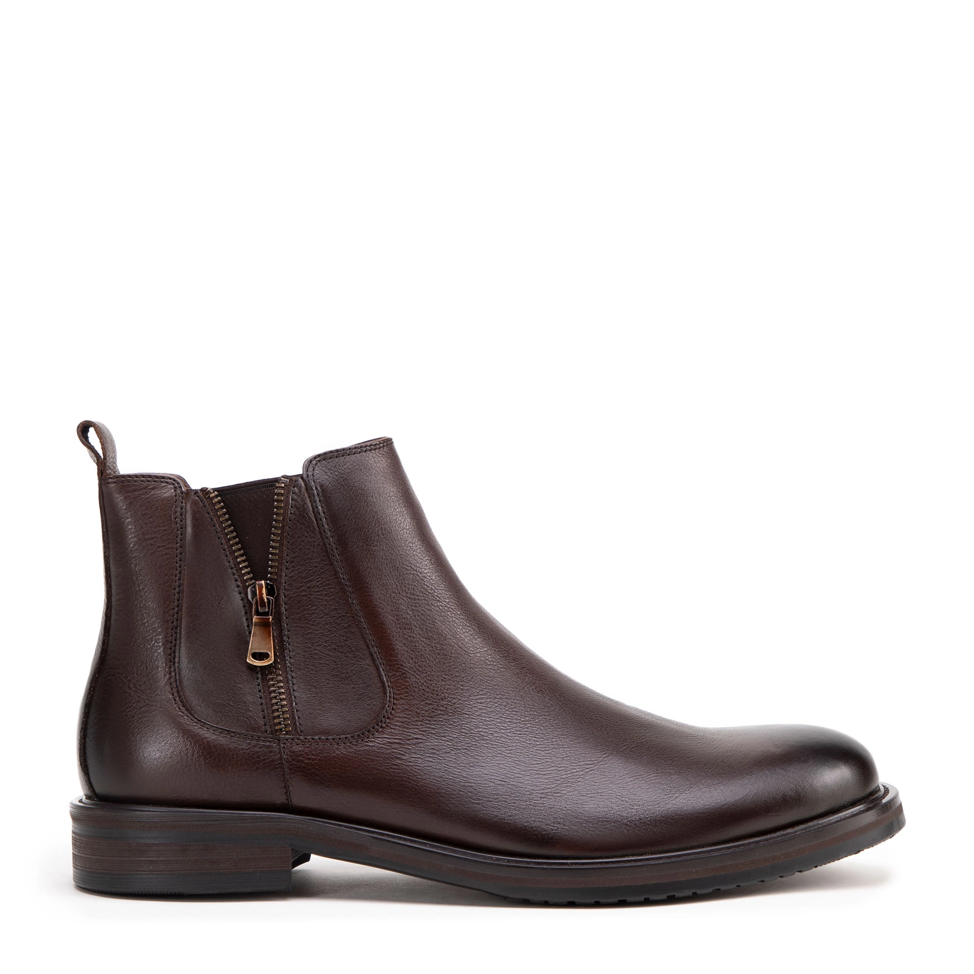 Bild von Wittchen Chelsea-Stiefel Aus Leder Für Herren Dunkelbraun Obuwie Naturleder