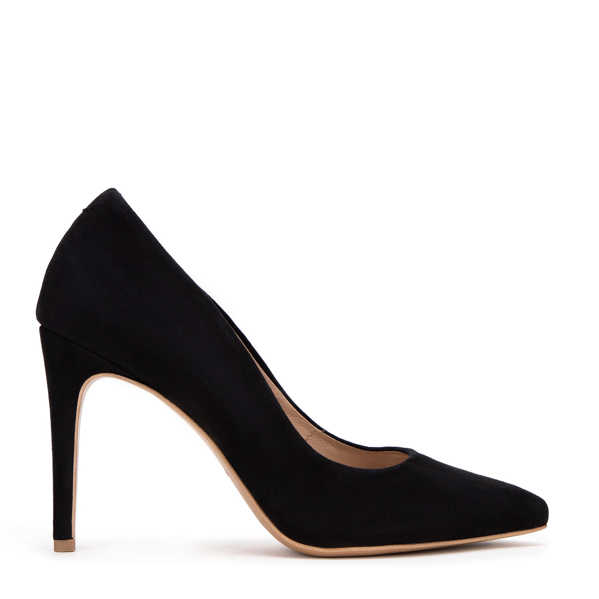Bild von Wittchen Klassische Stilettos Aus Wildleder Schwarz Obuwie Wildleder
