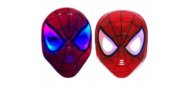 Bild von Festivalartikel Verkleidungsmaske Spider-Man LED Maske Marvel, Leuchtende Augen, Ideal für Partys, (1-tlg)