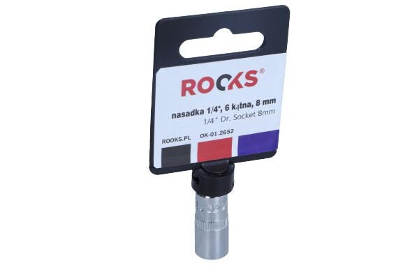 Bild von ROOKS OK-01.2652 Steckschlüsseleinsatz 1/4 Innensechskant 8 mm Chrom-Vanadium-Stahl