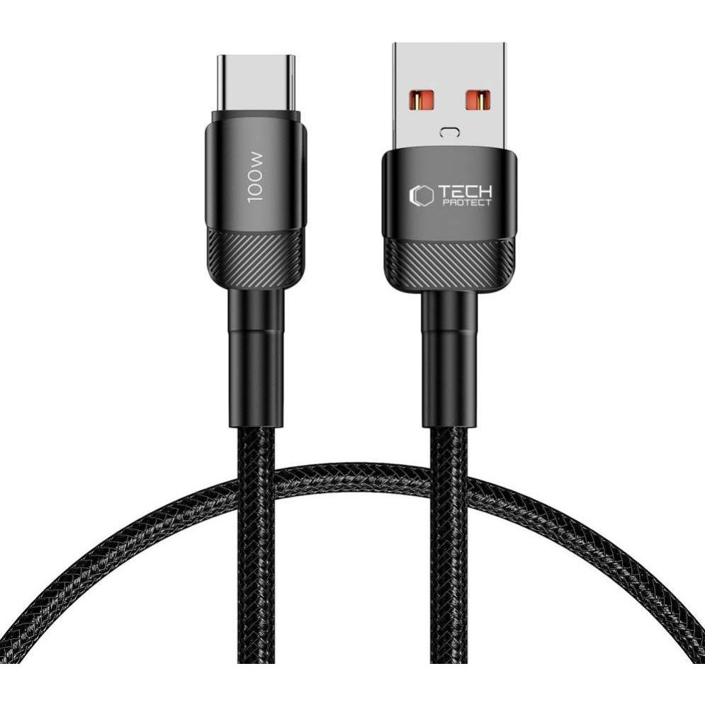 Bild von Tech-Protect UltraBoost Evo USB-C / USB-C cable 100W 5A 2m - black (2 m), USB Kabel