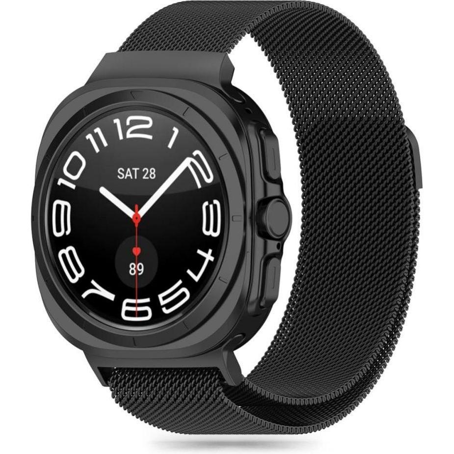 Bild von Tech-Protect MilaneseBand for Samsung Galaxy Watch Ultra (47mm) - Black (Edelstahl), Uhrenarmband, Schwarz