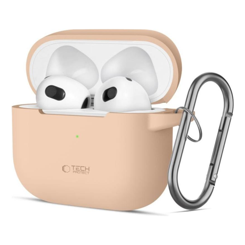 Bild von Tech-Protect Silicone Hook Case für Apple AirPods 3 - Beige