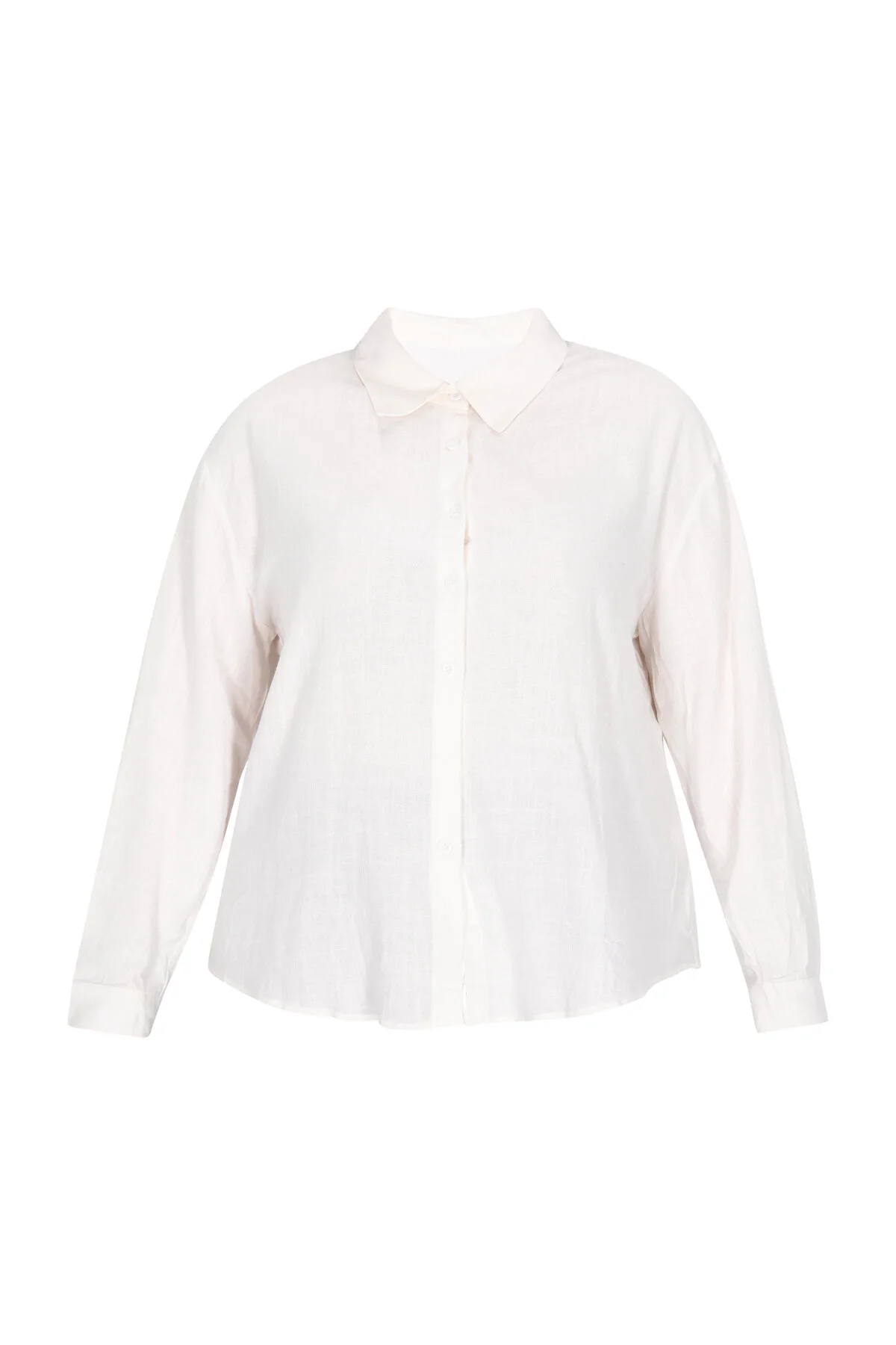 Bild von RISA Bluse Weiß Relaxed Fit für Damen - XL
