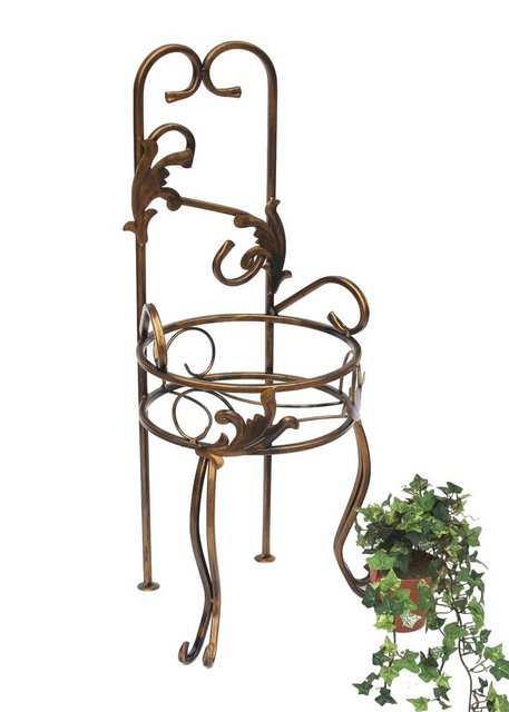 Bild von DanDiBo Blumenhocker Metall Bronze Gold 10-1105 Blumenständer Modern