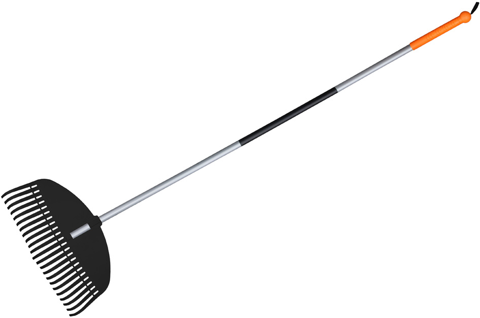 Bild von Bradas Fächerrechen TQ mit Metallstiel, 23 Zinken