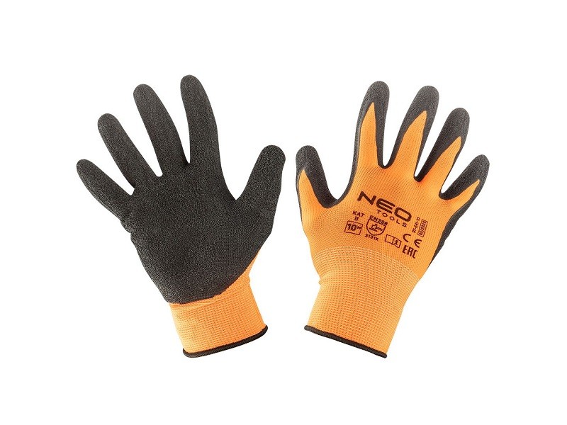 Bild von NEO TOOLS 97-641-10 Schutzhandschuh gelb, schwarz Latex, Polyester