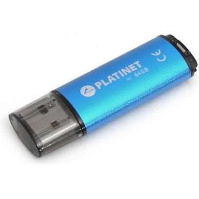 Bild von Platinet Pendrive Platinet X-Depo, 64 GB (PMFE64BL) (64 GB, USB 2.0), USB Stick, Blau