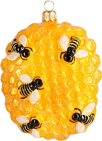 Bild von PPH 'IMP' Christbaumschmuck Figuren Honigwabe Bienenwabe 9.5 cm Essen Christbaumschmuck Figuren Essen Christbaumkugeln Weihnachtskugeln Weihnachts-Baumschmuck Baumkugeln Deko