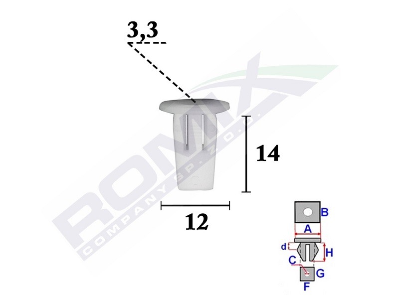 Bild von ROMIX Clip, Zier-/Schutzleiste C70334  BMW,3 Limousine (E90),5 Limousine (F10),1 Schrägheck (F20),3 Touring (E46),X1 (E84),1 Schrägheck (E81),X5 (E70)