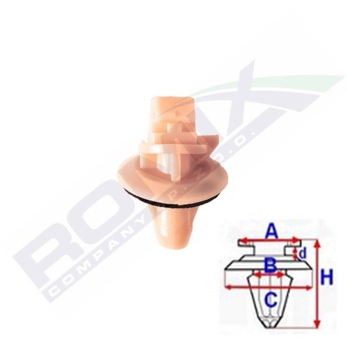 Bild von ROMIX Clip C70522  TOYOTA,LEXUS,LAND CRUISER (KDJ12_, GRJ12_),GX I (J120)