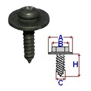 Bild von ROMIX Schraube C60361  FIAT,PUNTO (199),Doblo Kombi (263_),Linea (323_, 110_)