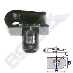 Bild von ROMIX Clip, Zier-/Schutzleiste C60454  MERCEDES-BENZ,E-Klasse Limousine (W211),C-Klasse Limousine (W203),M-Klasse (W164),CLS (C219)