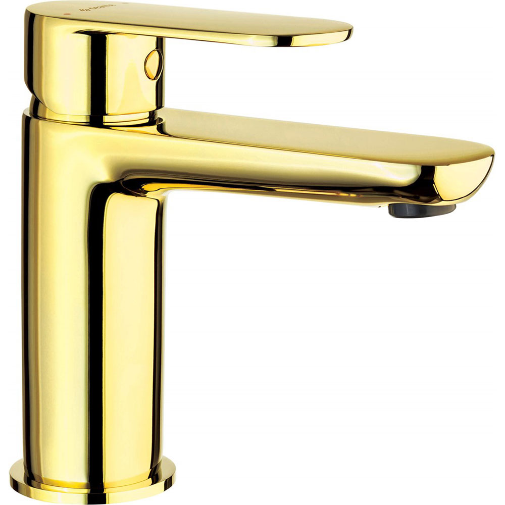 Bild von Neuesbad Serie 100 Waschtischarmatur ohne Ablaufgarnitur, Oberfläche: gold NB1DEBGA_Z20M1
