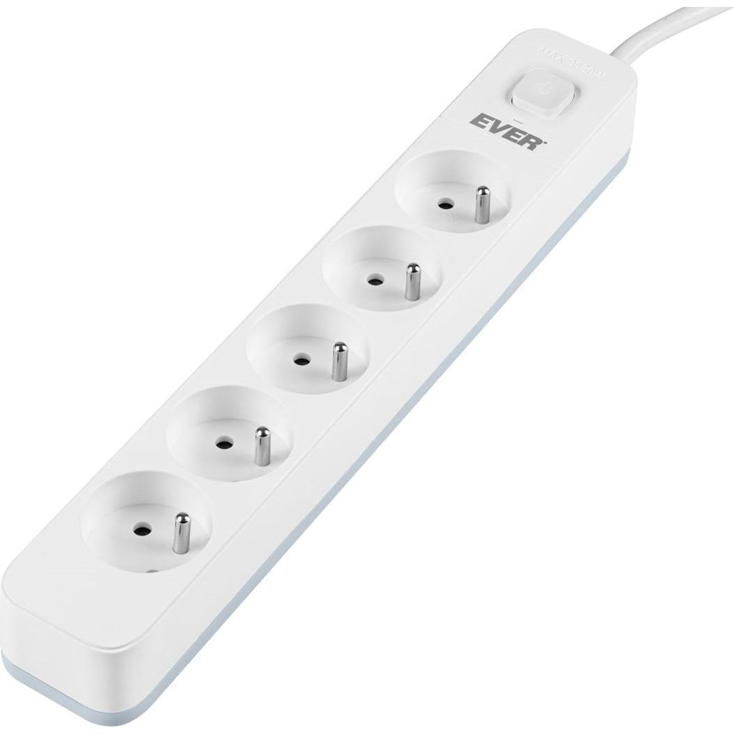 Bild von Ever, Steckdosenleiste, LISTWA ANTYPRZEPIĘCIOWA EVER PROTECT 5PL 3 m (5 x, 3 m)