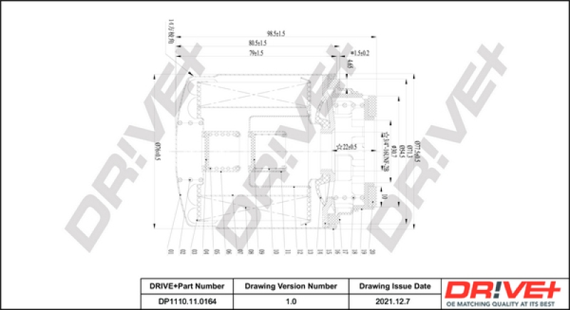Bild von Dr!ve+ Ölfilter Anschraubfilter DP1110.11.0164 Motorölfilter,Filter für Öl VW,AUDI,SKODA,GOLF VI (5K1),Polo Schrägheck (6R1, 6C1),Passat Variant (3C5)