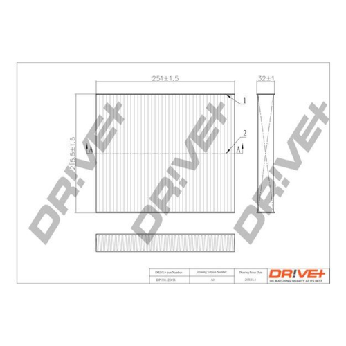 Bild von Dr!ve+ Innenraumluftfilter DP1110.12.0018 für Volkswagen Polo V