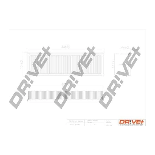 Bild von Dr!ve+ LUFTFILTER DP1110.10.0090 – Effiziente Luftfilterung für Ihr Fahrzeug