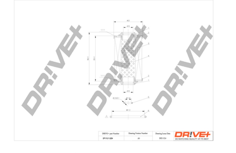 Bild von Dr!ve+ DP1110.11.0254 Ölfilter Motorölfilter, Filter für Öl Filtereinsatz OPEL: Insignia A Sports Tourer, Insignia A Hatchback, Insignia A Saloon