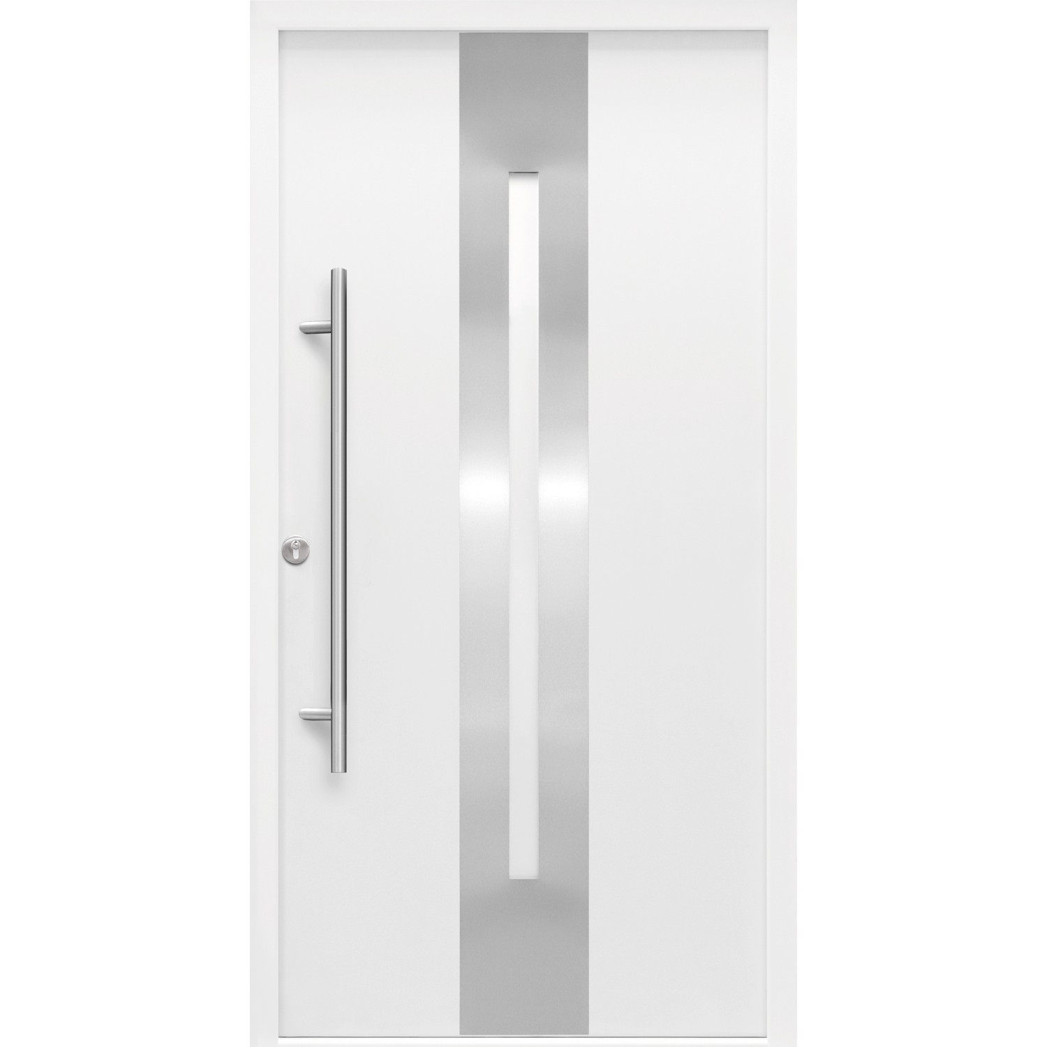Bild von Haustür Thermospace Dublin Prime 110 cm x 210 cm Weiß Anschlag L