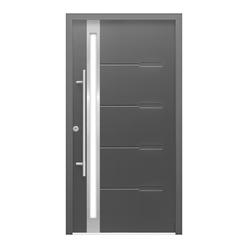 Bild von Sicherheits-Haustür ThermoSpace Prime Neapel RC2 Anthr. 110 x 210 cm Anschlag L