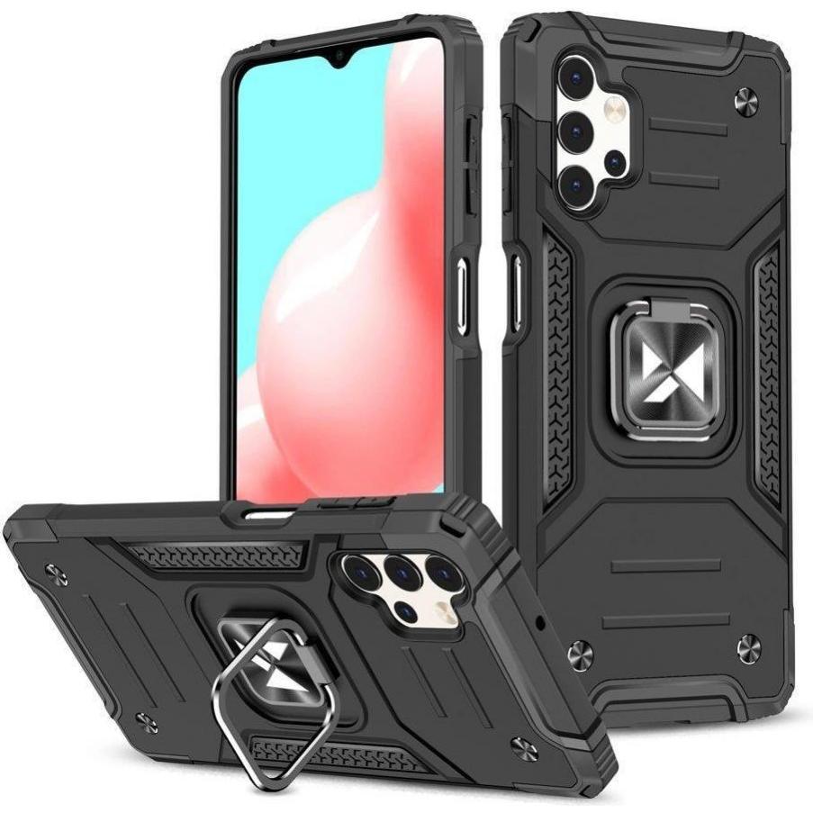Bild von Wozinsky Ring Armor Tough Hybrid Case Cover + Magnetic Mount for Samsung Galaxy A13 5G black (Samsung Galaxy A13 5G), Smartphone Hülle, Schwarz